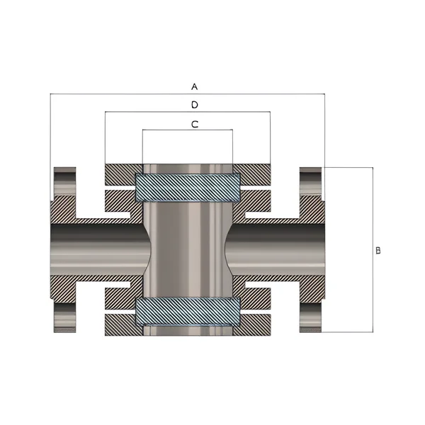 Iniflu HP Double Window Visual Flow Indicators Forged one-piece body with welded flanges for enhanced durability and performance.